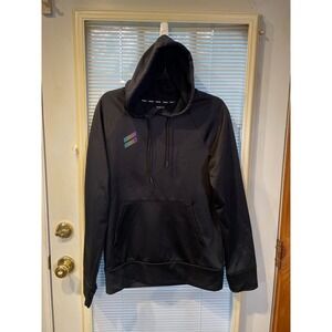 Hurley Men's Black Pullover Hoodie Skater Logo Graphic Hooded Sweatshirt